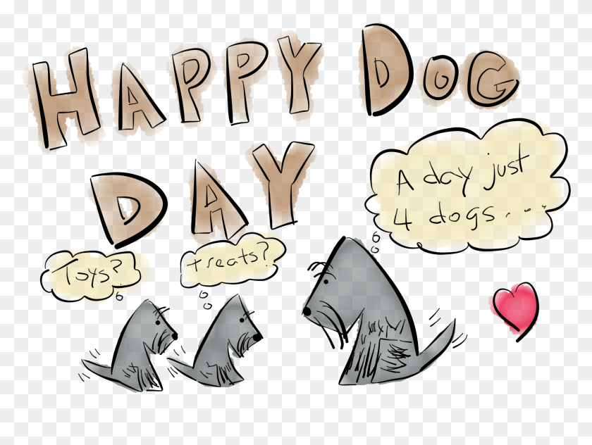 1790x1313 Happy Dog Day, Text, Word, Poster HD PNG Download
