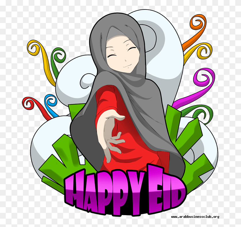 689x729 Счастливый Ид Расширенный Ид Мубарак Gif, Графика, Цветочный Дизайн Hd Png Скачать