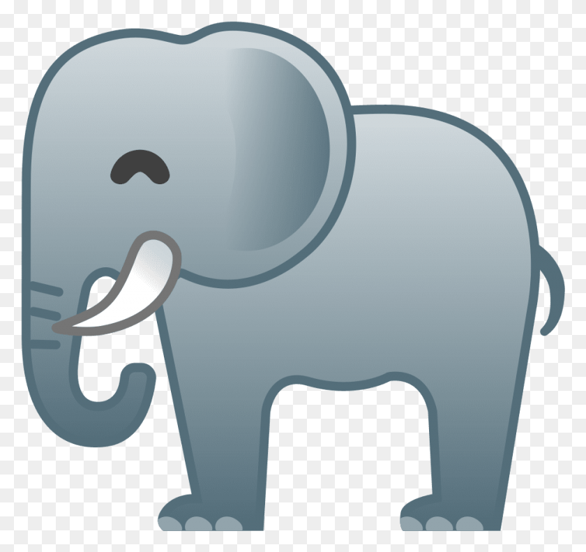 936x878 Happy Elephant Emoji Elephant Face Emoji, Animal, Mammal HD PNG Download