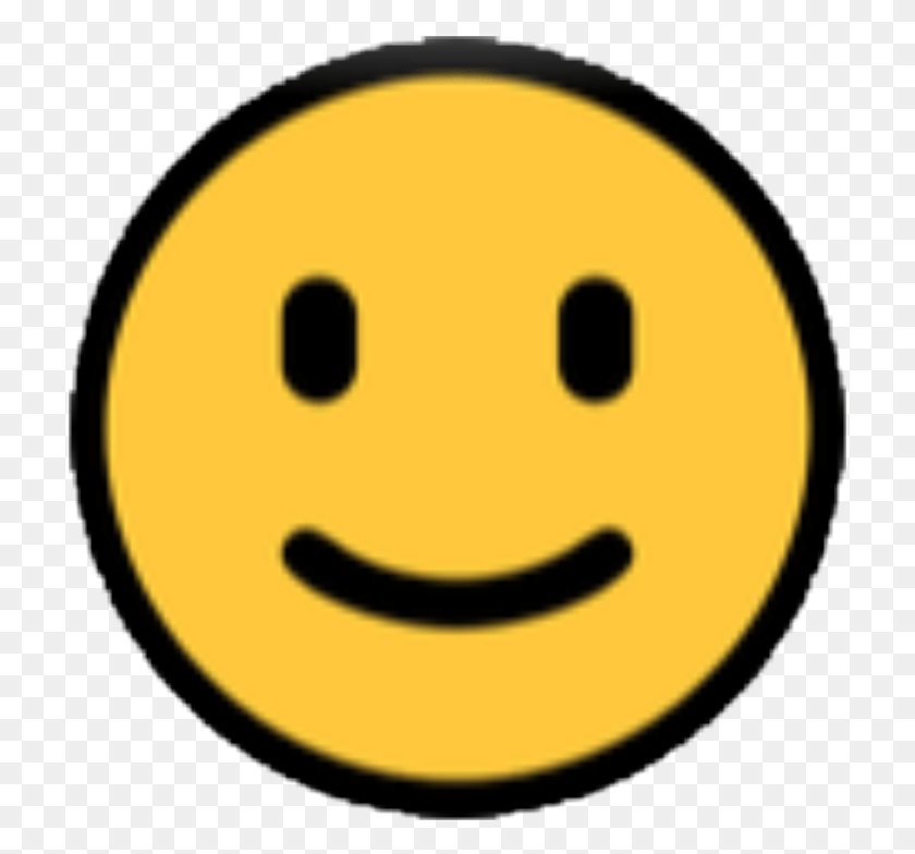 717x724 Happy Emotion Emojis Emoji Feliz Face Кара Смайлик, Этикетка, Текст, Растение Hd Png Скачать