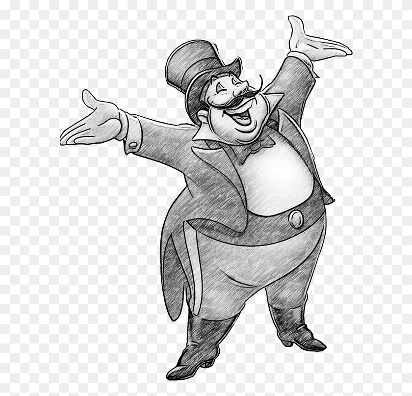 600x747 Happy Endings Ringmaster Clip Art Black And White, Person, Human HD PNG Download