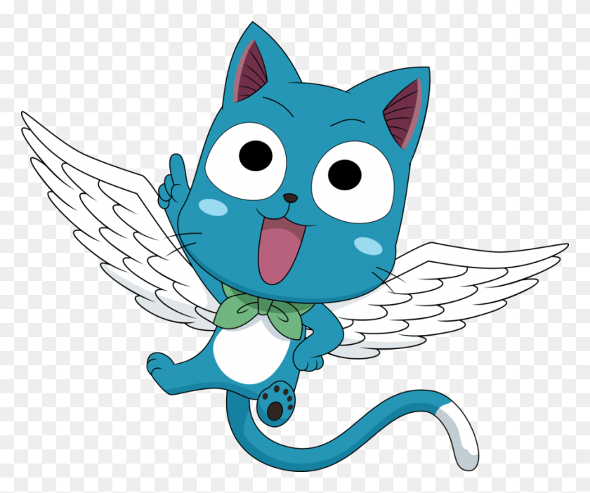 900x741 Happy Fairy Tail Fairy Tail Happy, Angel, Archangel HD PNG Download