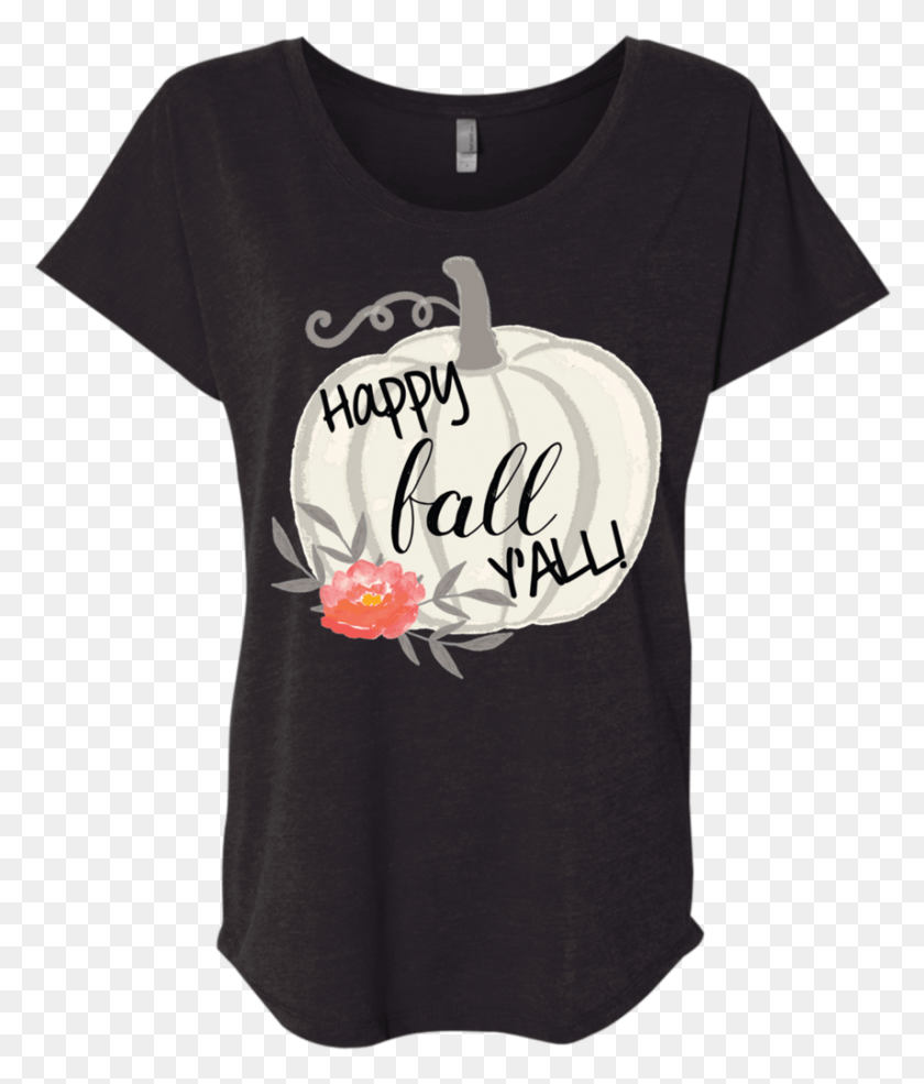 856x1016 Descargar Png Happy Fall Y39All Acuarela Calabaza Flowy Dolman Camiseta Daryl Dixon, Ropa, Camiseta, Camiseta Hd Png