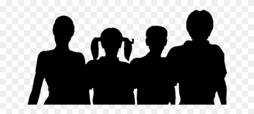 662x317 Happy Family Silhouette Adolescent Silhouette, Gray, World Of Warcraft HD PNG Download