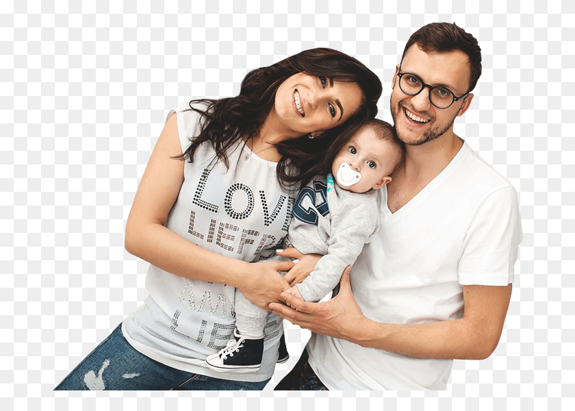 689x540 Happy Family With A Baby Son Family With Baby, Person, Human, People HD PNG Download