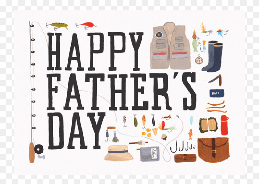 751x537 Happy Father39s Day Card Fishing, Text, Clothing, Apparel HD PNG Download