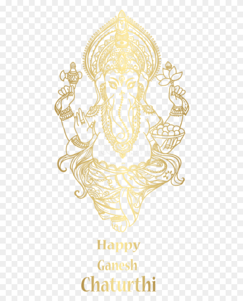 470x978 Happy Ganesh Chaturthi Clipart Photo Happy Ganesh Chaturthi, Text, Label, Stencil HD PNG Download