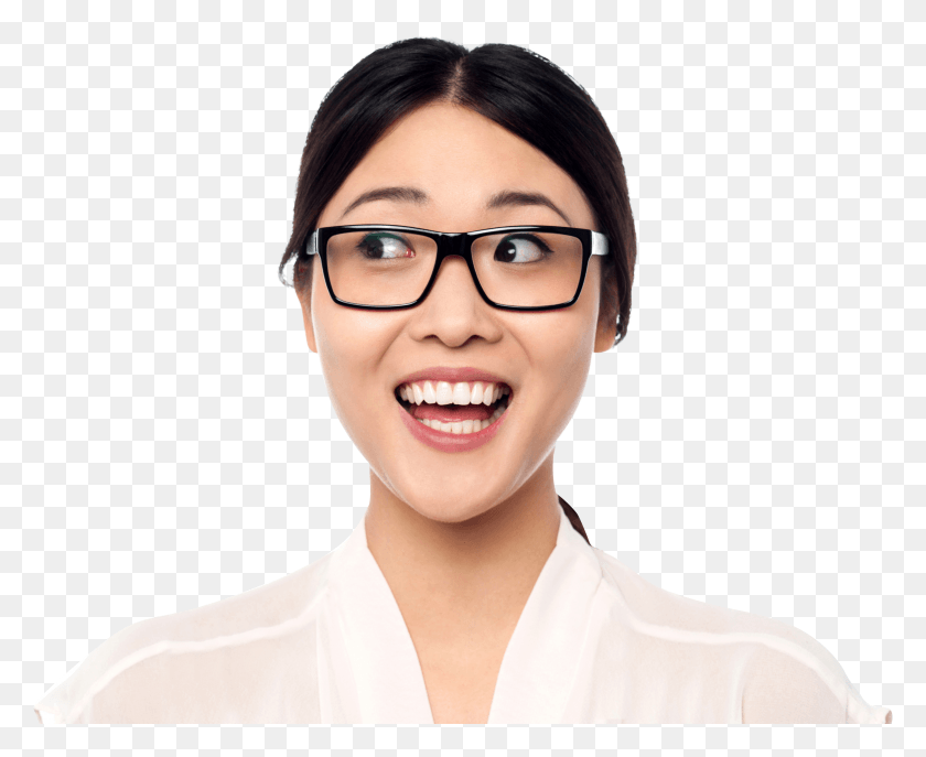 3729x3001 Happy Girl Man With Eyeglass HD PNG Download