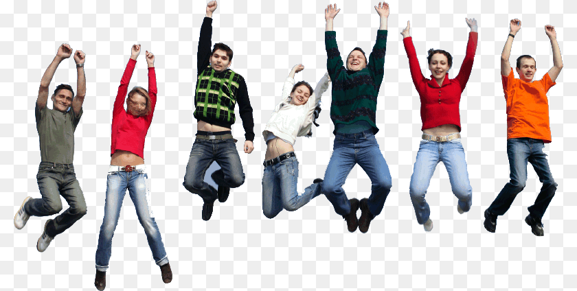 Happy Group Of Friends, Clothing, Pants, Adult, Person Transparent PNG
