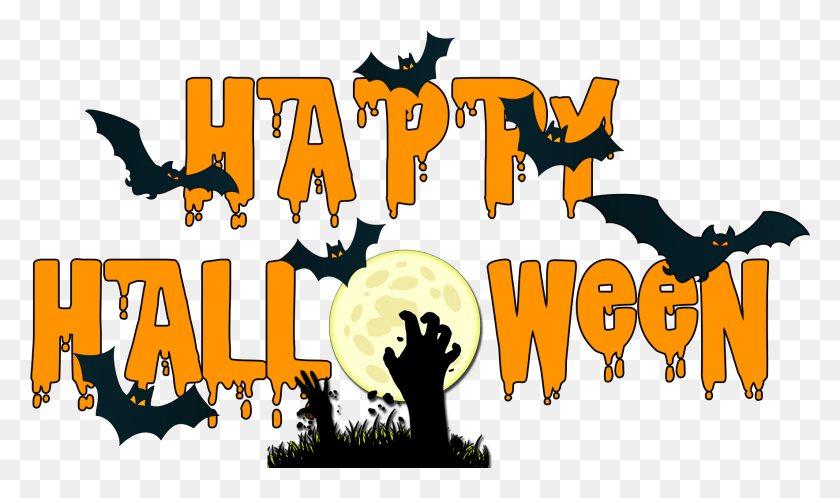 1768x993 Happy Halloween Happy Halloween Logo, Text, Halloween, Poster HD PNG Download