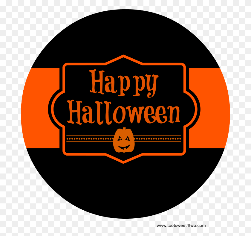 701x729 Happy Halloween Round 750938 Bar Mleczny, Logo, Symbol, Trademark HD PNG Download