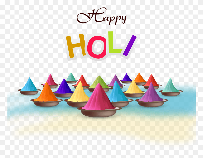 2049x1558 Happy Holi Photo For Brother Happy Holi Photo For Father Happy Holi 2019, Clothing, Apparel, Cone Hd Png Download
