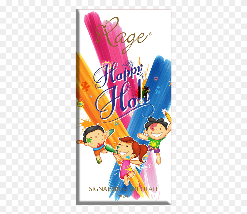 328x668 Happy Holi Signature Chocolate Poster, Advertisement, Book, Text HD PNG Download