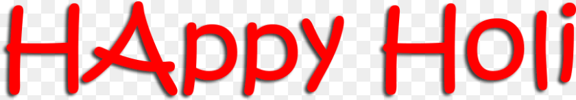Happy Holi Text Graphic Design, Light, Neon Transparent PNG