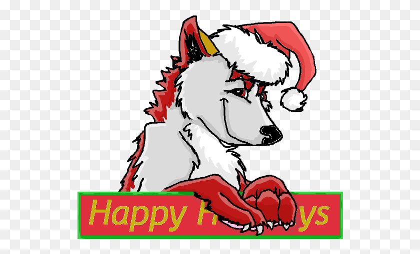 532x449 Happy Holidays Clip Art Photo Cartoon, Animal, Mammal, Poster HD PNG Download