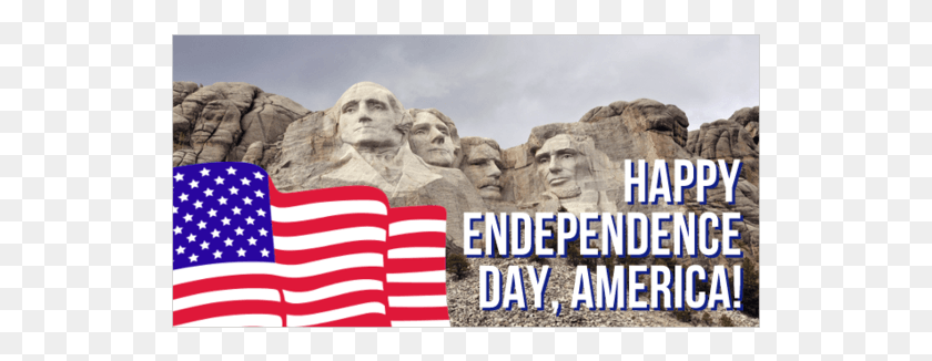 531x266 Descargar Png Feliz Día De La Independencia De Estados Unidos Banner De Vinilo Para El Cuarto Monte Rushmore, Monumento, Estatua, Escultura Hd Png