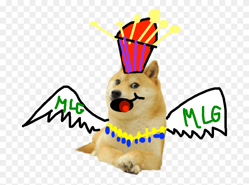 692x565 Happy King Doge With Wings Doggo With Transparent Backgrounds, Leisure Activities, Snowman, Winter HD PNG Download