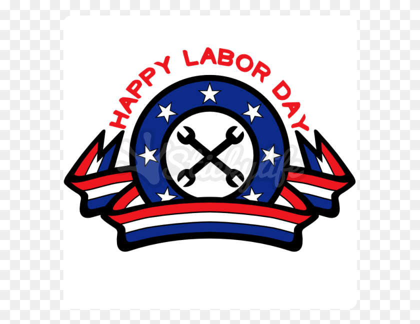 590x588 Descargar Png Happy Labor Day Decal Lucha Libre Logo, Símbolo, Marca Registrada, Emblema Hd Png