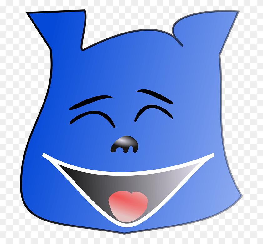 712x720 Happy Laughing Emotion Haha Cartoon Funny Face Emoji Suratl Kizgin Canavar Resmi, Label, Text, Logo HD PNG Download