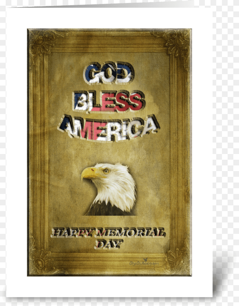 869x1110 Happy Memorial Day Greeting Card Bald Eagle, Animal, Beak, Bird Clipart PNG