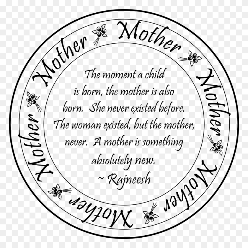 900x901 Happy Mother39s Day Circle, Label, Text, Handwriting HD PNG Download