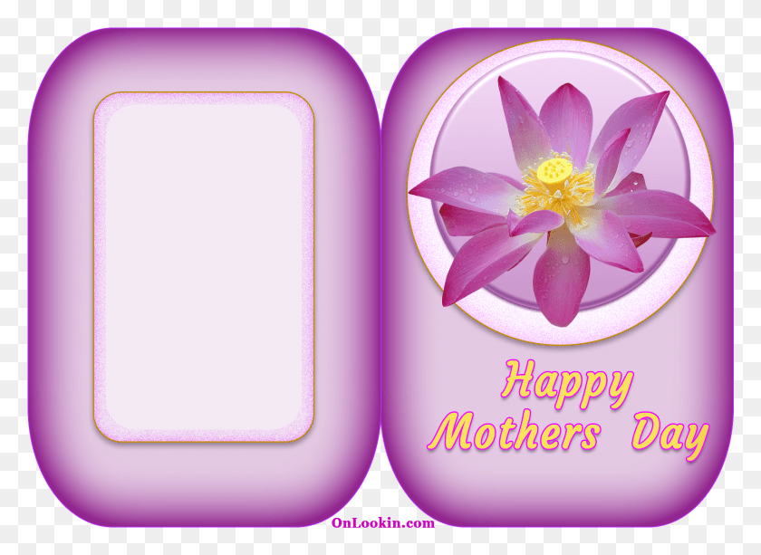 1689x1198 Happy Mothers Day Lilac Lotus Flower Sacred Lotus, Plant, Flower, Blossom HD PNG Download