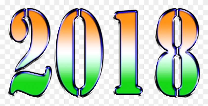 1536x727 Descargar Png / Feliz Año Nuevo 2018 Saludos, Número, Símbolo, Texto Hd Png