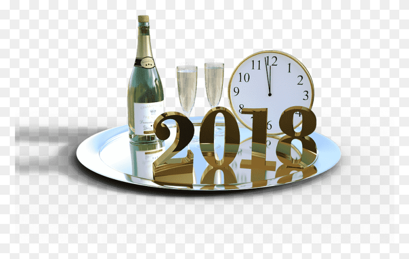 961x582 Happy New Year 2018 Happy New Year 2018 Images, Alcohol, Beverage, Drink HD PNG Download