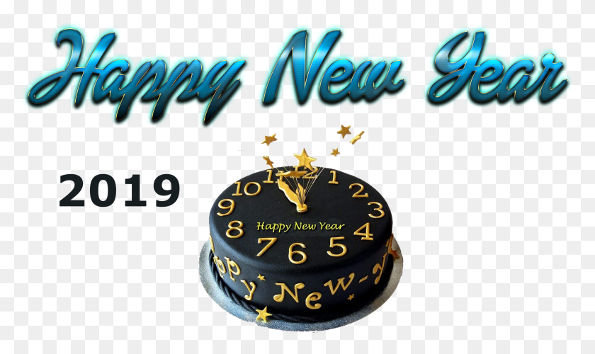 1864x1053 Descargar Png Feliz Año Nuevo 2019 Imágenes Pastel, Postre, Comida, Pastel De Cumpleaños Hd Png