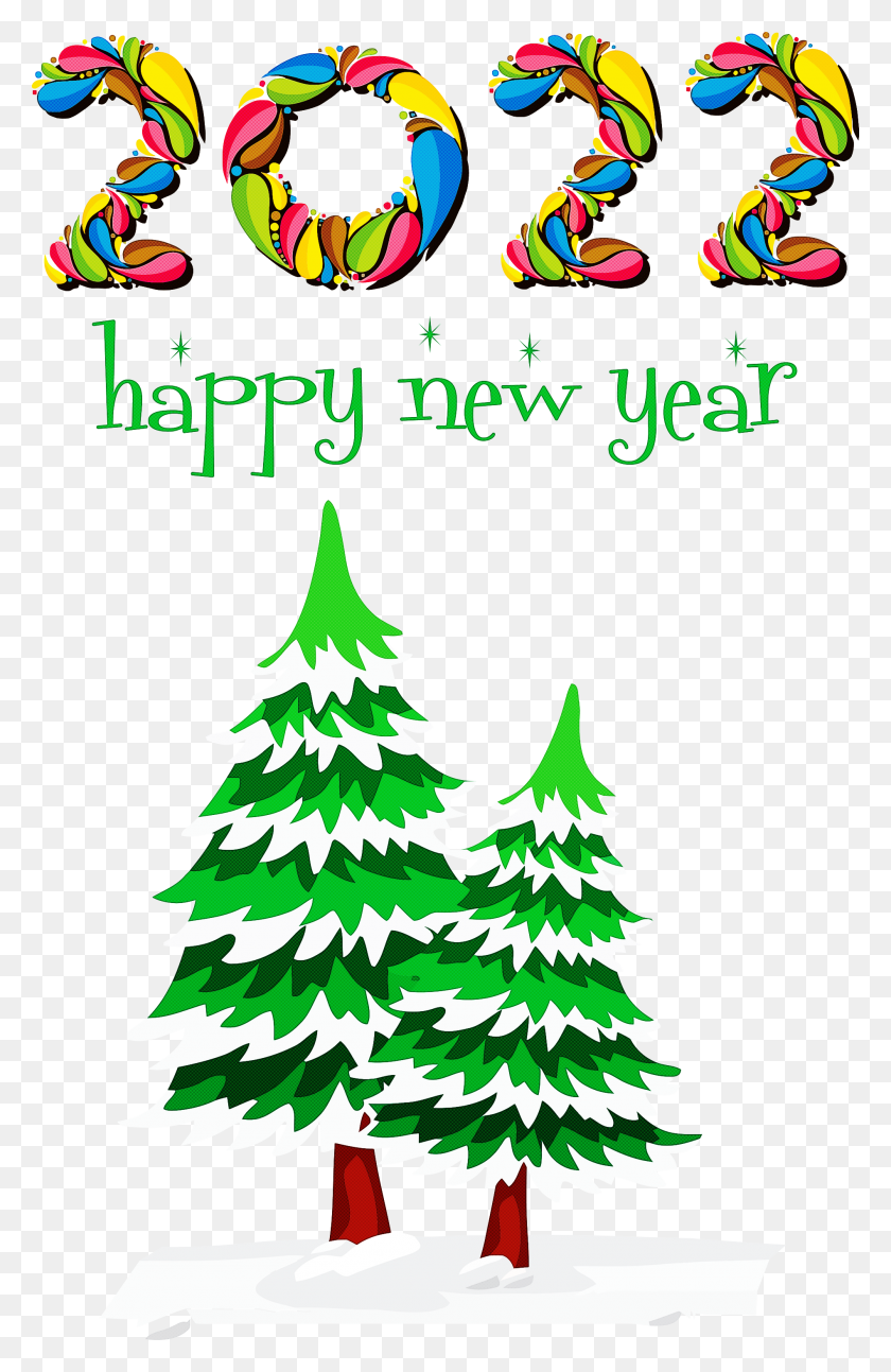 1896x2999 Happy New Year 2022 Christmas Tree, Tree, Plant, Ornament HD PNG Download