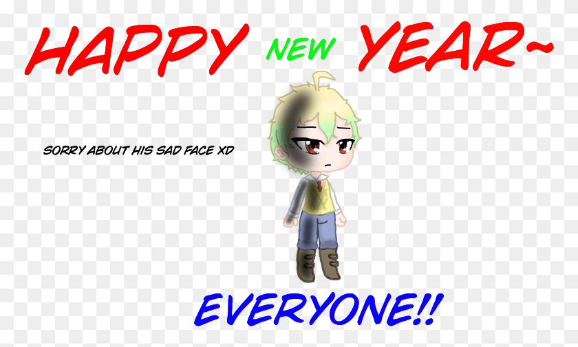 771x445 Happy New Year Cartoon, Text, Person, Human HD PNG Download