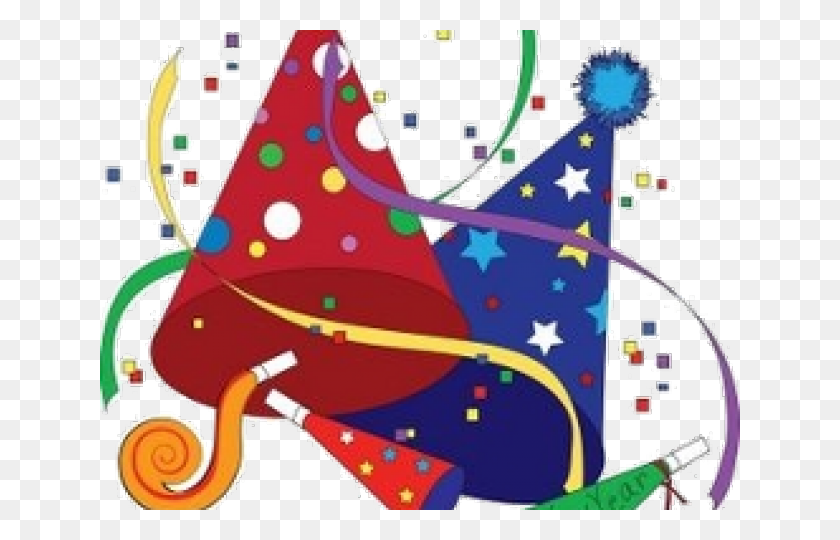 640x480 Descargar Png Feliz Año Nuevo Clipart Sombrero De Fiesta Fiesta De Cumpleaños Cli Part Free, Árbol, Planta, Adorno Hd Png