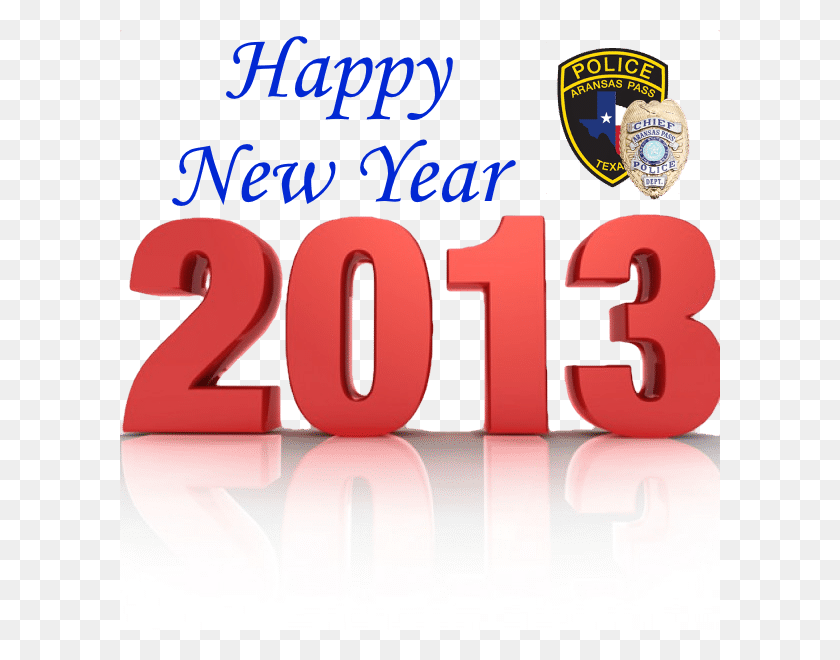 600x600 С Новым Годом От Вашего Полицейского Управления Аранзас-Пасс С Новым Годом 2011, Число, Символ, Текст Hd Png Скачать