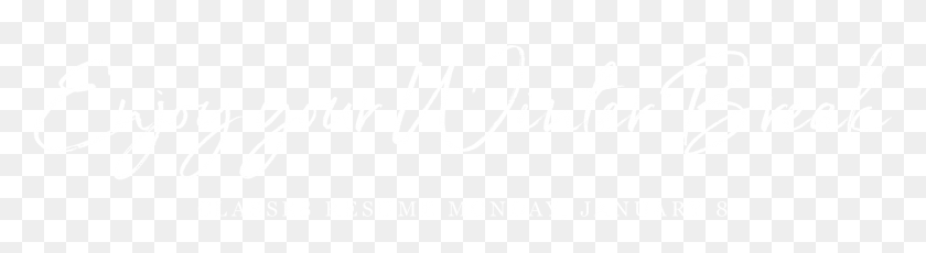 1970x430 С Новым Годом Логотип Мин Джонса Хопкинса Белый, Текст, Почерк, Каллиграфия Png Скачать