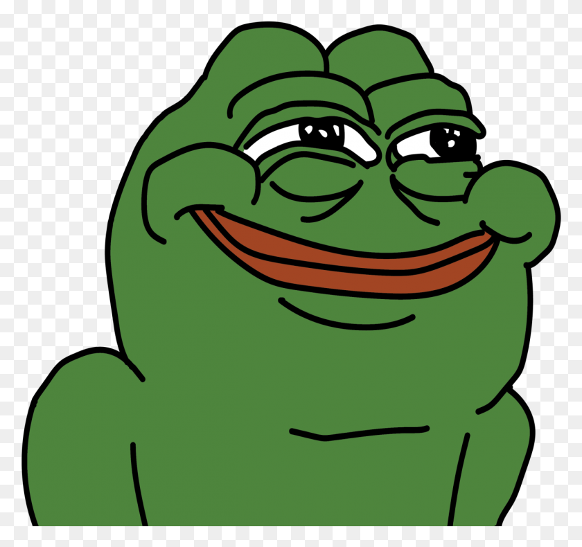 1265x1184 Happy Pepe Pure Memes, Зеленый, Амфибия, Дикая Природа Hd Png Скачать