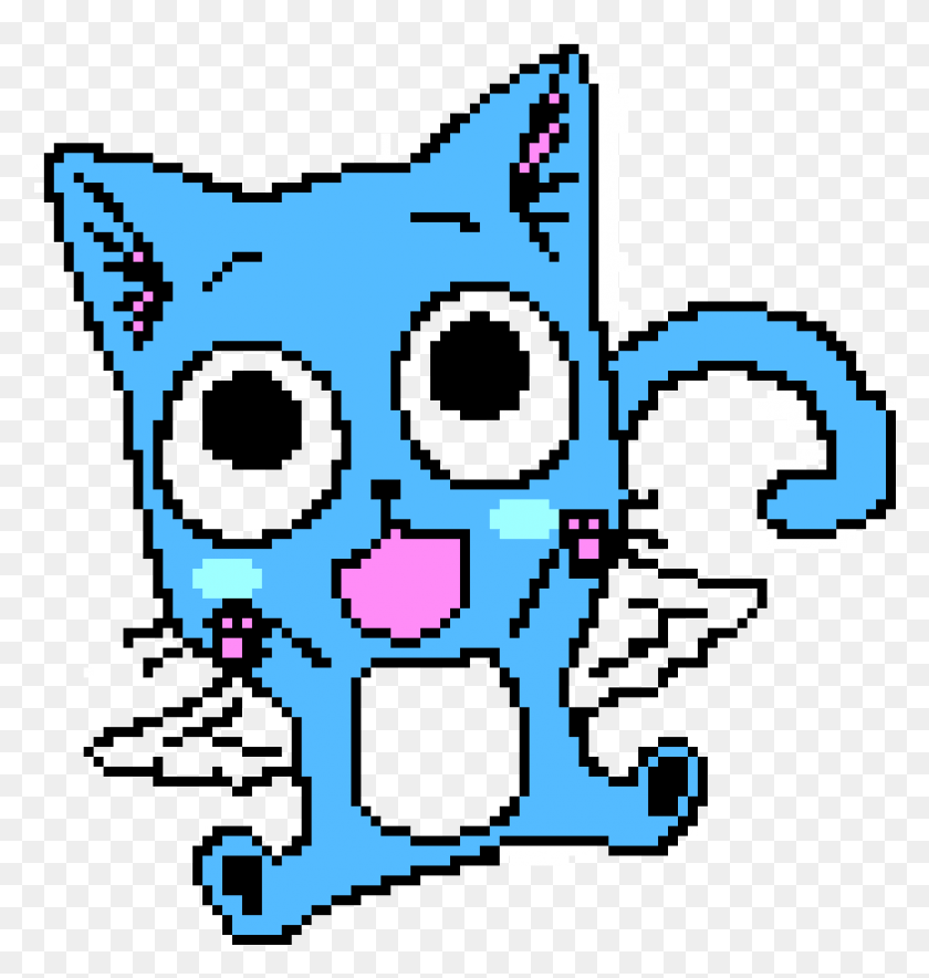 871x921 Happy Pixel Art Нацу Fairy Tail, Графика, Текст Hd Png Скачать
