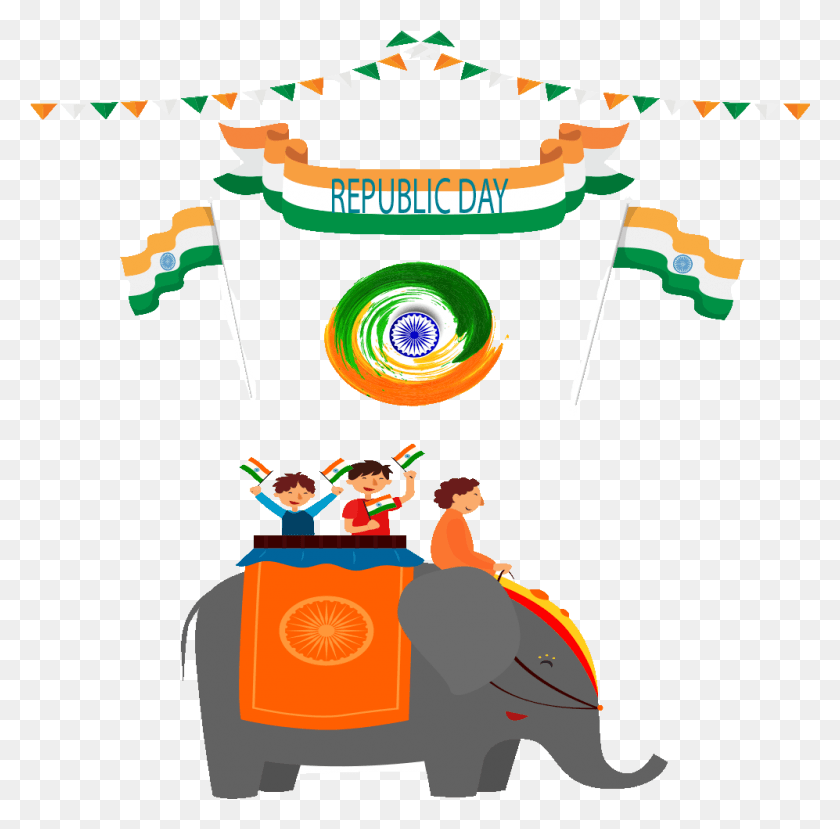 997x983 Happy Republic Day Image, Poster, Advertisement, Crowd HD PNG Download