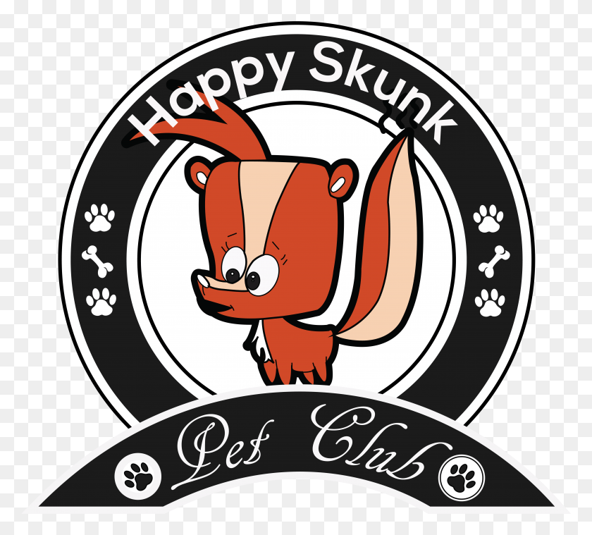 6342x5686 Happy Skunk Clip Art, Symbol, Text, Logo HD PNG Download