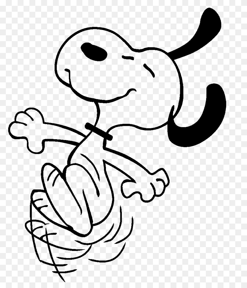 Happy Snoopy, Gray Clipart PNG