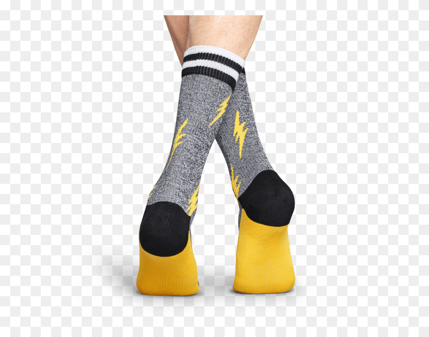 548x600 Happy Socks Athletic Flash Sock, Clothing, Apparel, Shoe HD PNG Download