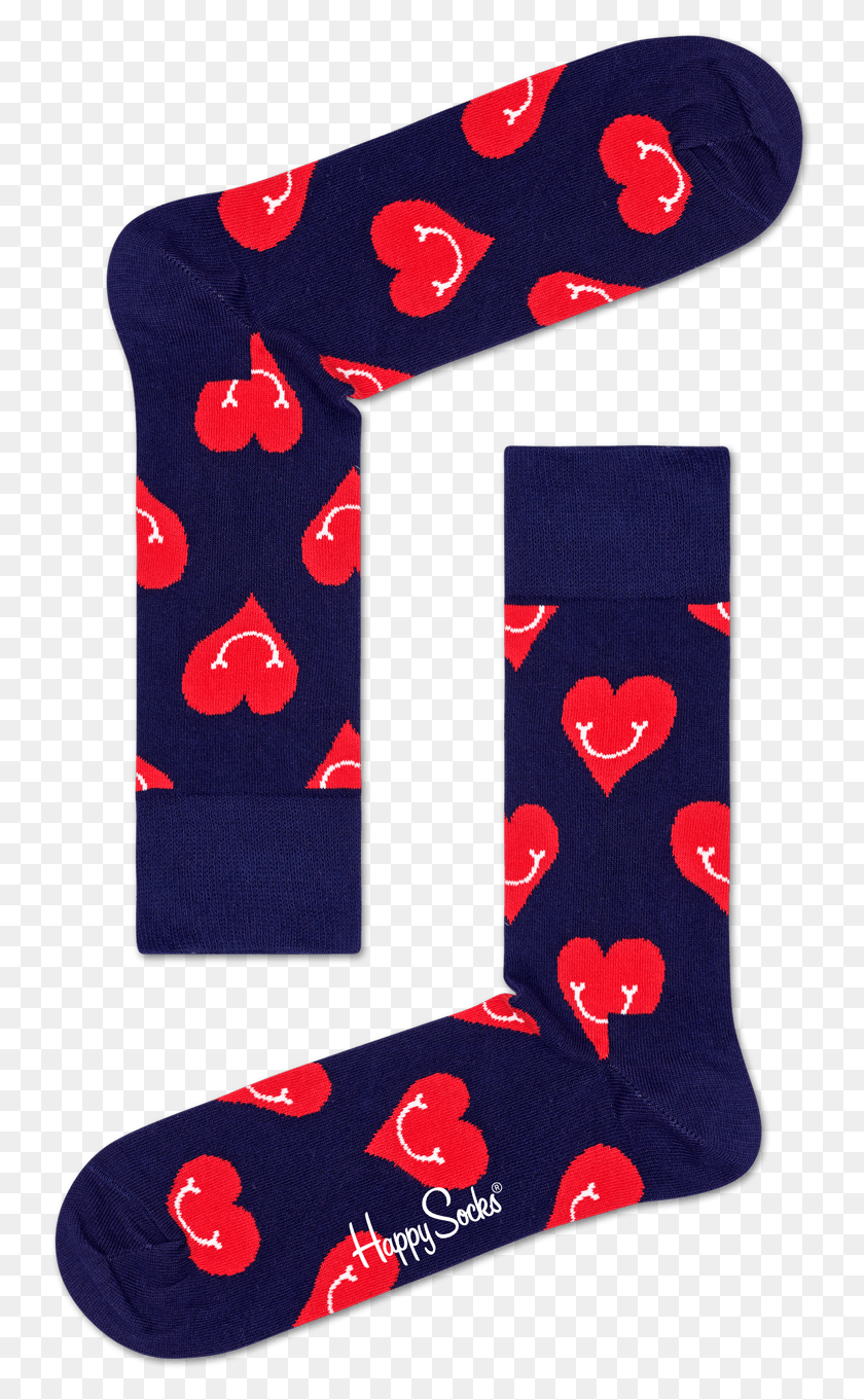 741x1301 Happy Socks Hearts, Clothing, Apparel, Tie HD PNG Download