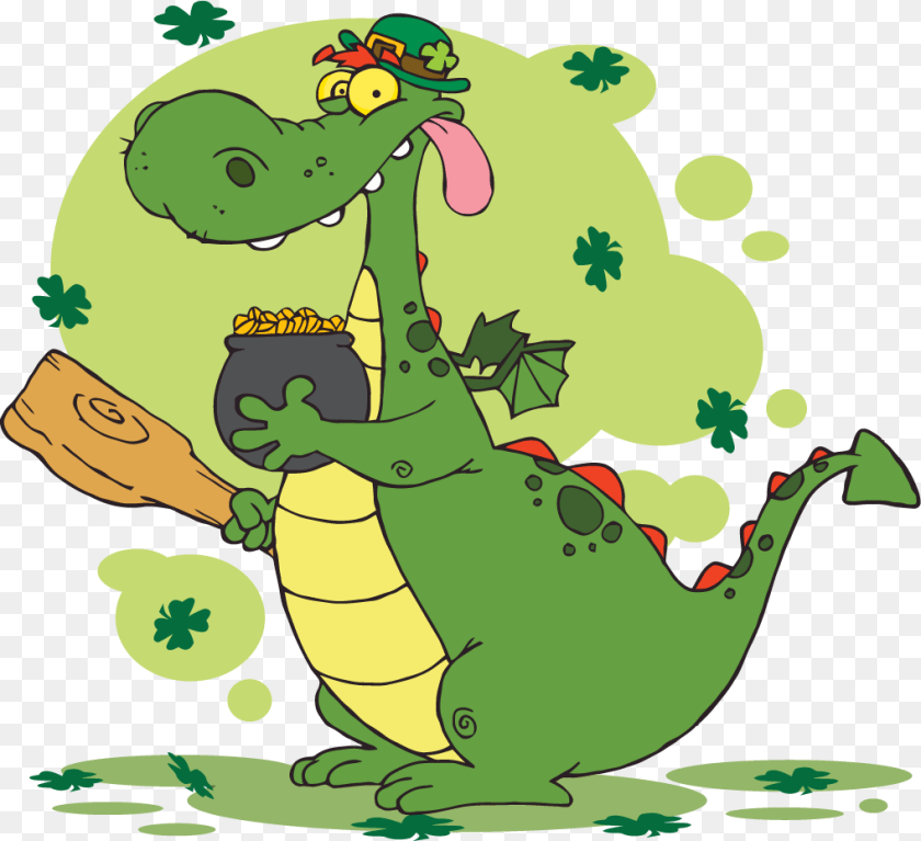 Happy St Patrick39s Day Dragon, Baby, Person, Animal, Bear PNG