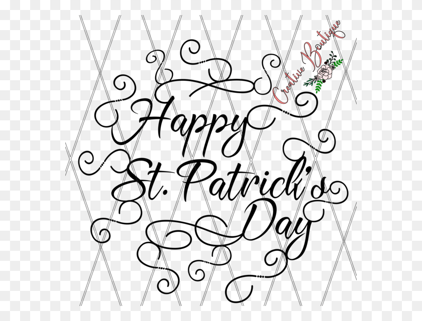 580x580 Happy St Patrick39s Day Line Art, Lighting, Triangle, Bow HD PNG Download