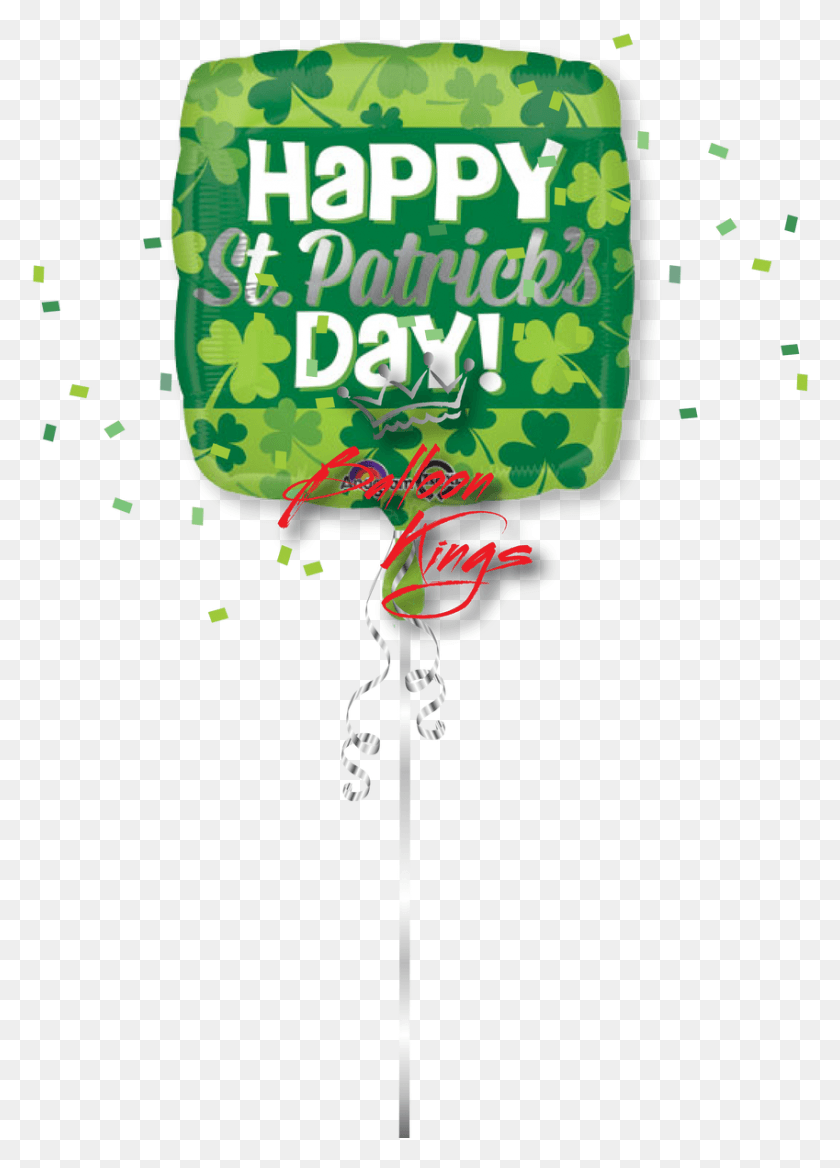 849x1207 Happy St Patricks Day Clovers Illustration, Text, Graphics HD PNG Download