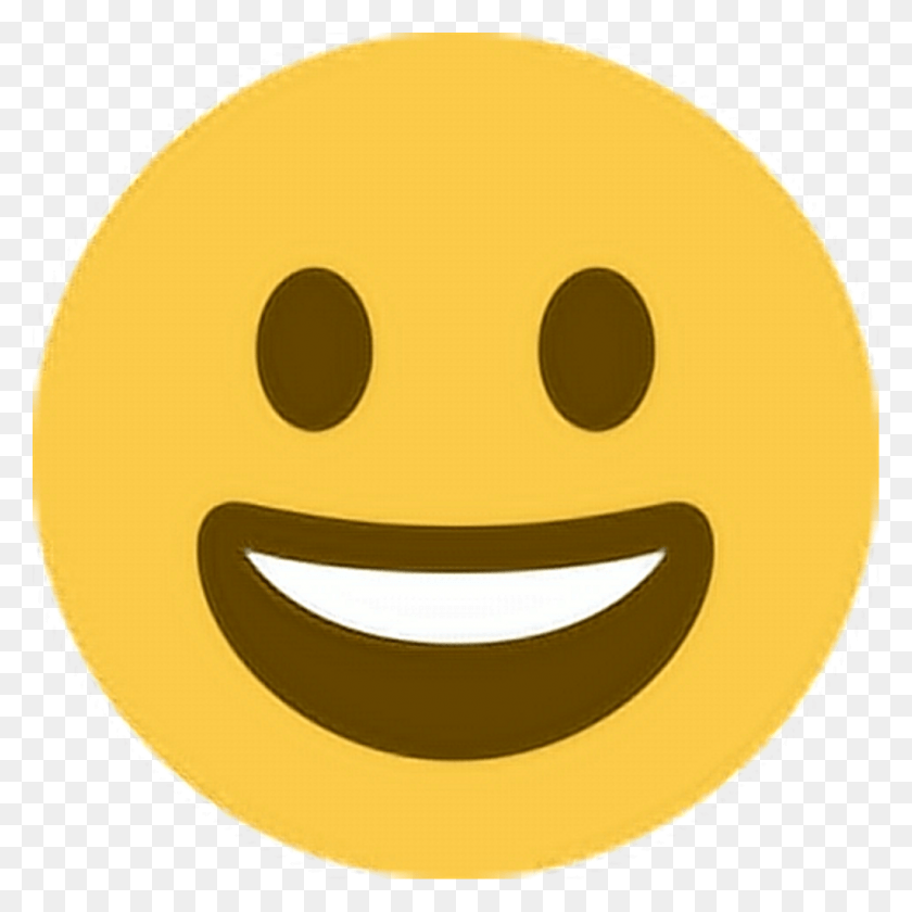 1024x1024 Счастливый Стикер Happy Emoji Twitter, Растение, Этикетка, Текст Hd Png Скачать
