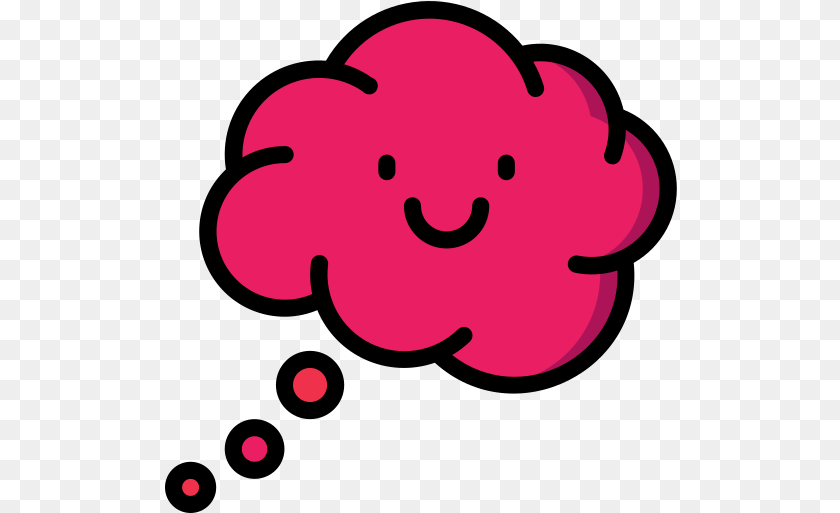 Happy Thoughts Dot Sticker PNG