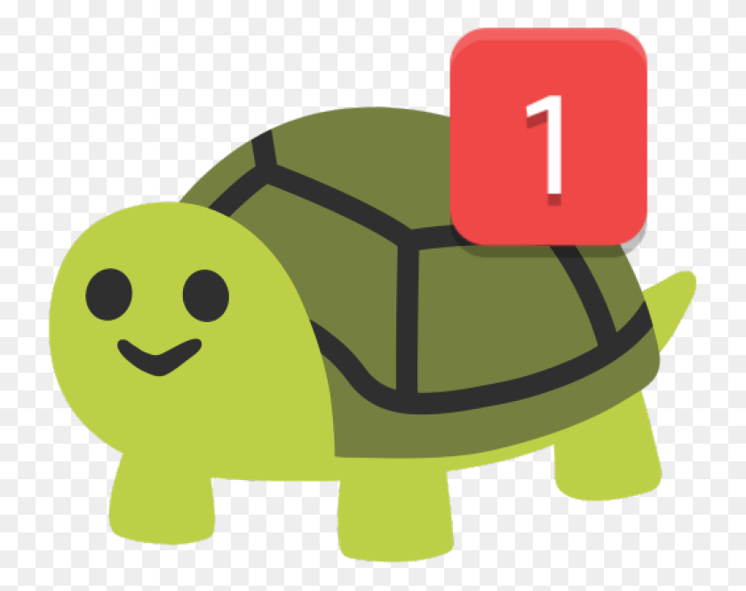 735x606 Descargar Png Happy Turtle Ping, Android Turtle Emoji, Felpa, Juguete, Texto Hd Png