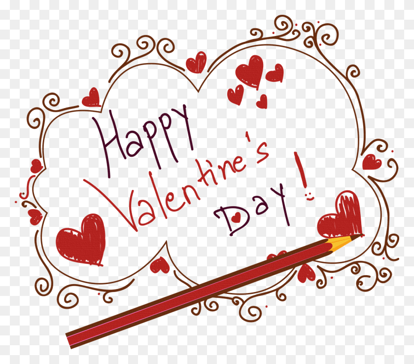 1600x1392 Happy Valentine39s Day Free Happy San Valentine39s Day, Text, Calligraphy, Handwriting HD PNG Download
