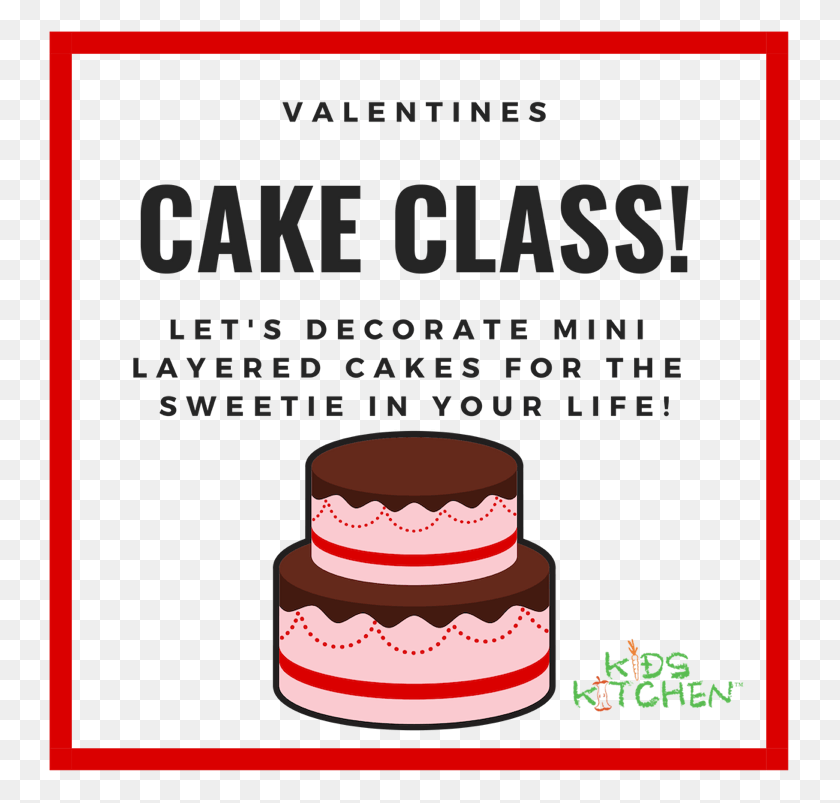 743x743 Happy Valentine39s Day Kids Kitchen, Cake, Dessert, Food HD PNG Download