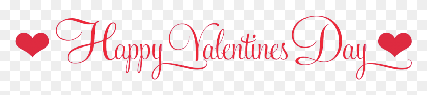 1440x238 Happy Valentine39s Day Transparent Images Happy Valentines Day Clipart Transparent, Text, Handwriting, Calligraphy HD PNG Download